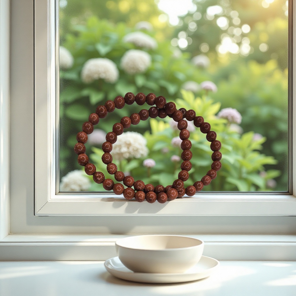 Brown natural bead bracelet is a simple, fashionable and versatile accessory