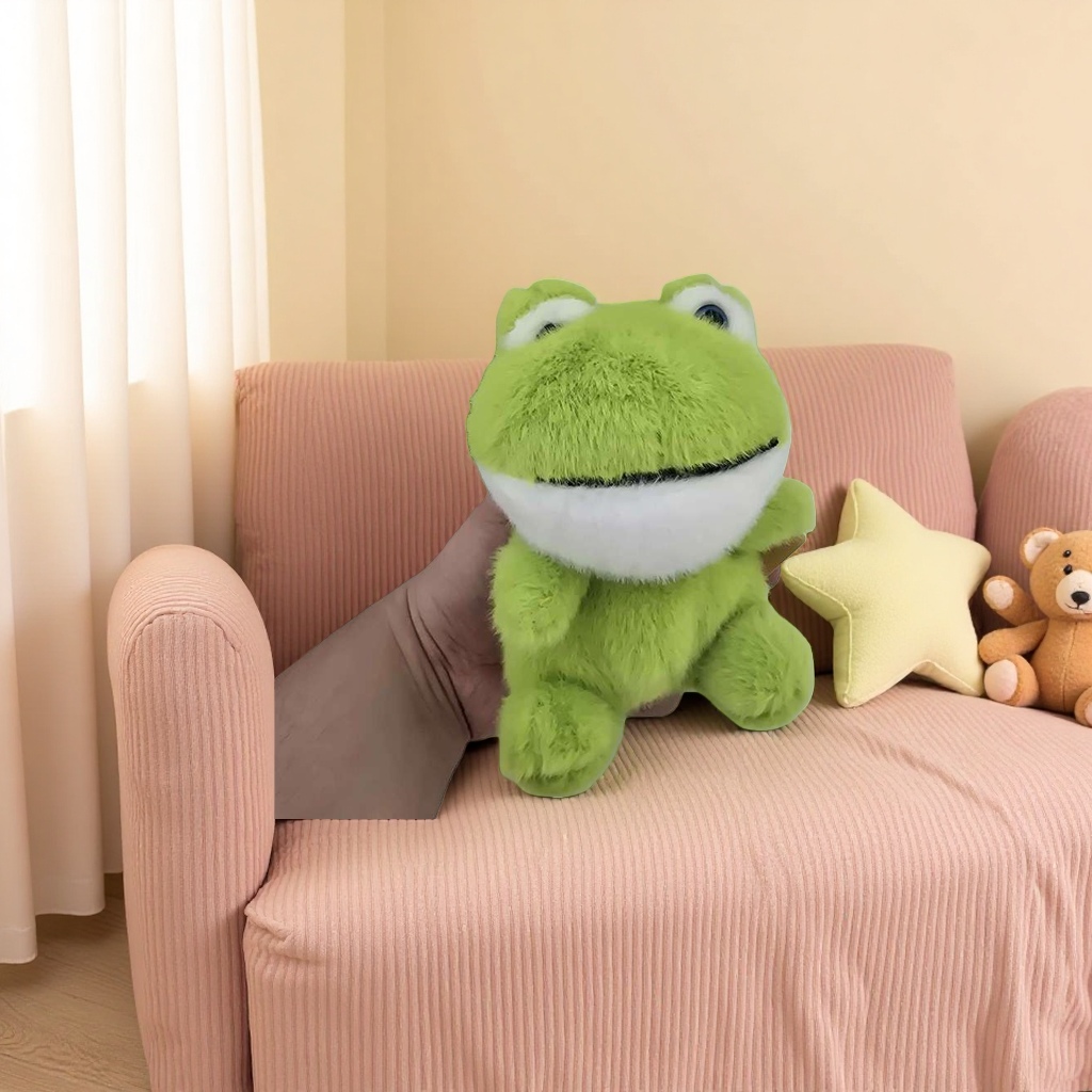 青蛙毛绒玩具可爱软萌抱枕玩偶儿童礼物 plush 15cm