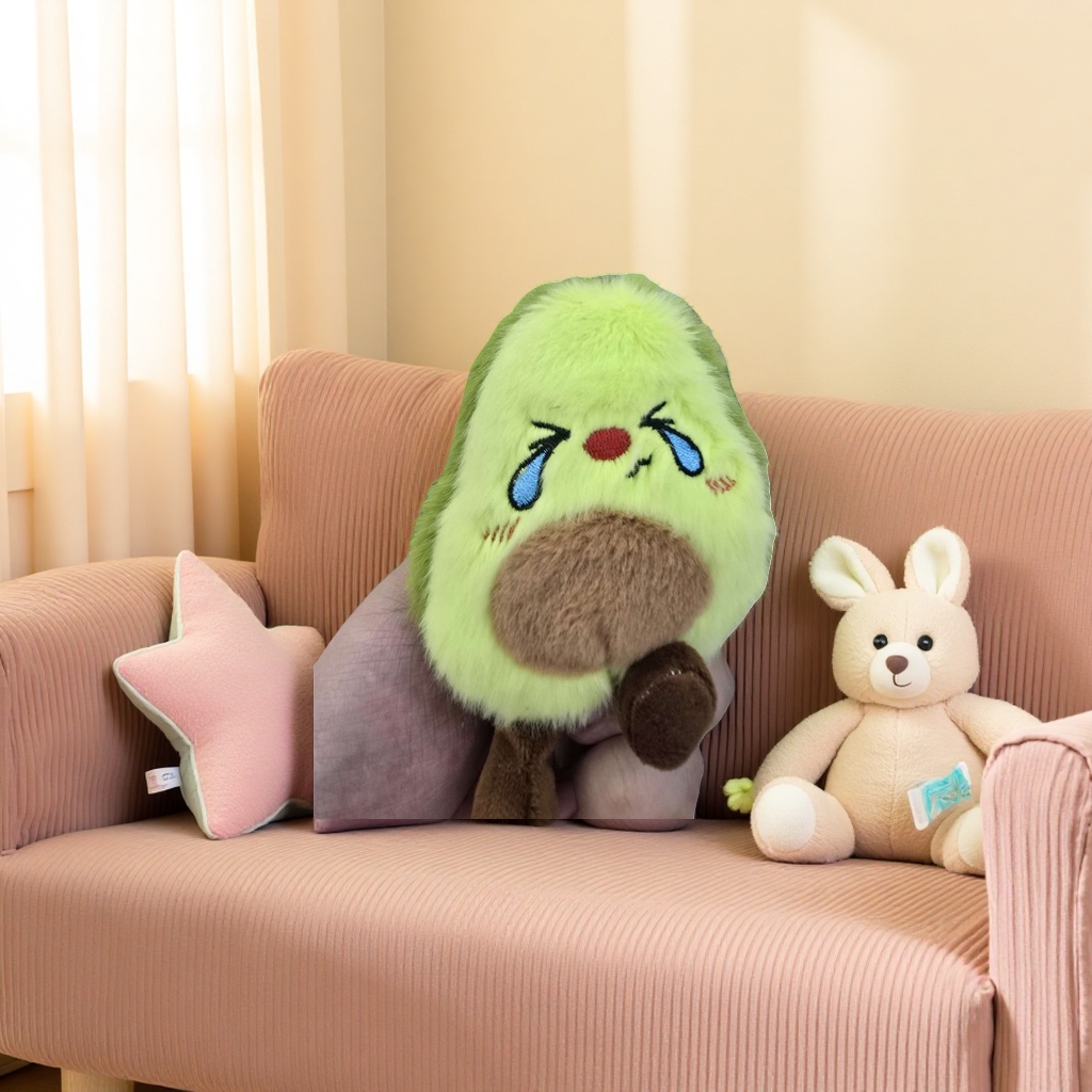 鳄梨造型毛绒玩具可爱软萌小熊玩偶 plush玩偶