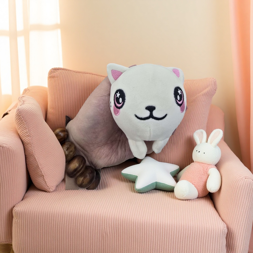 猫爪绒毛绒玩具可爱小猫玩偶软萌宠物玩具抱枕 plush