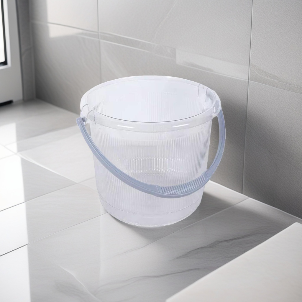 Cubo de plástico transparente cuerpo principal 10 litros durable a prueba de fugas para el hogar cubo de almacenamiento de agua Specification image