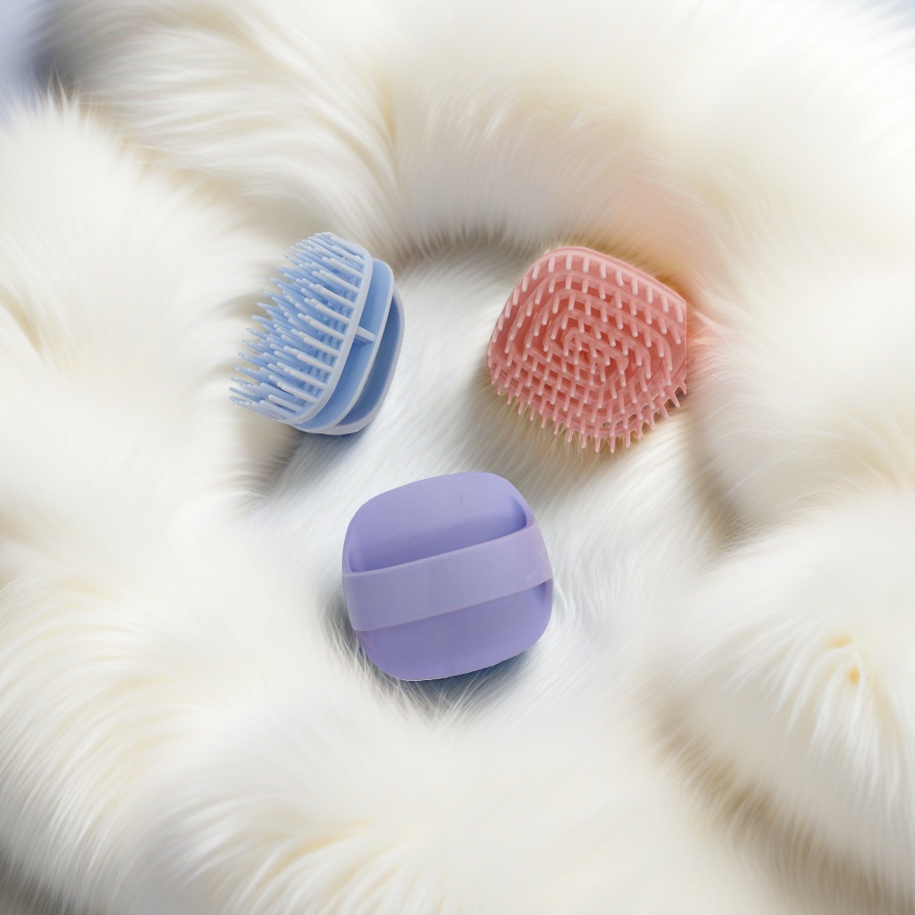 Colored silicone massage brush, massage brush, silicone brush, massage tool, portable massage wonder