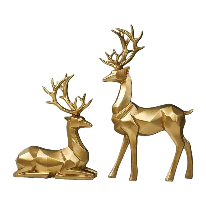 Modern Nordic-style origami reindeer figurine, living room TV cabinet, wine cabinet, moving and housewarming gift, home decoration Item Picture