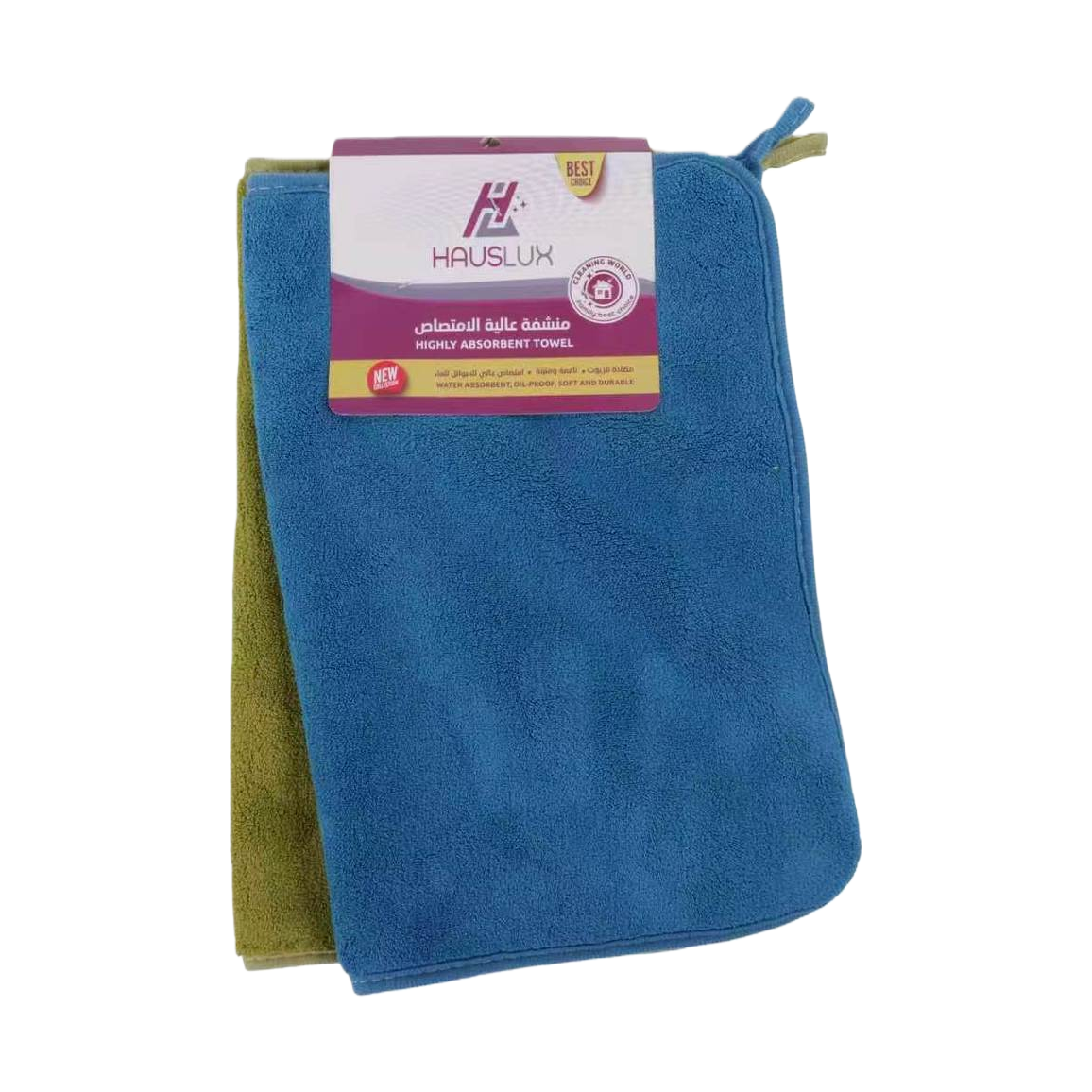 المناشف الزرقاء والخضراء ذات المتصاص العالي 40C30 CM تغليف حلوكس الممتص Item Picture