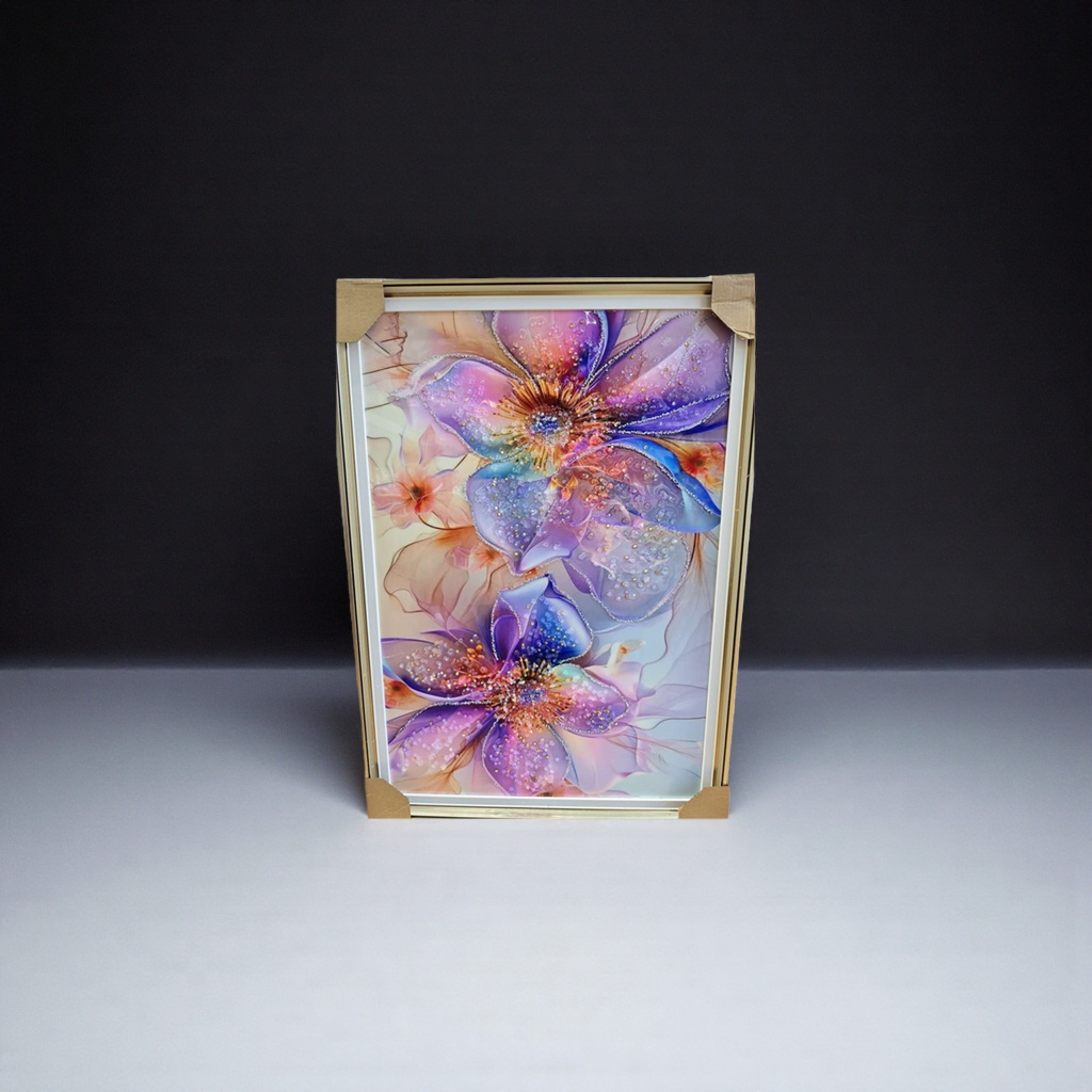 花卉装饰画简约北欧风客厅挂画卧室墙饰艺术画产品图