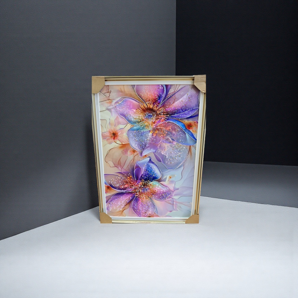 花卉装饰画简约北欧风客厅挂画卧室墙饰艺术画