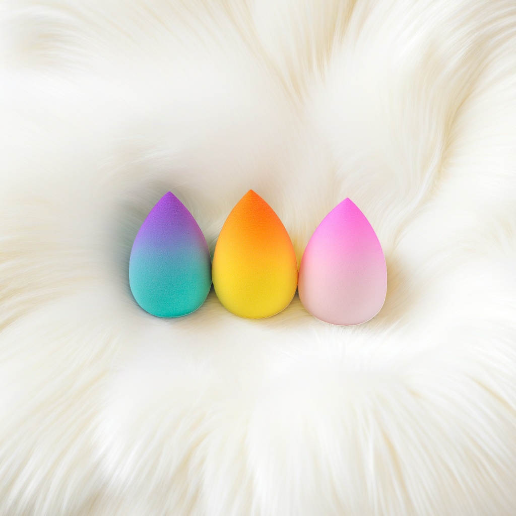 Colorful gradient beauty egg, a smooth makeup application tool, a multi-color beauty makeup tool Specification image