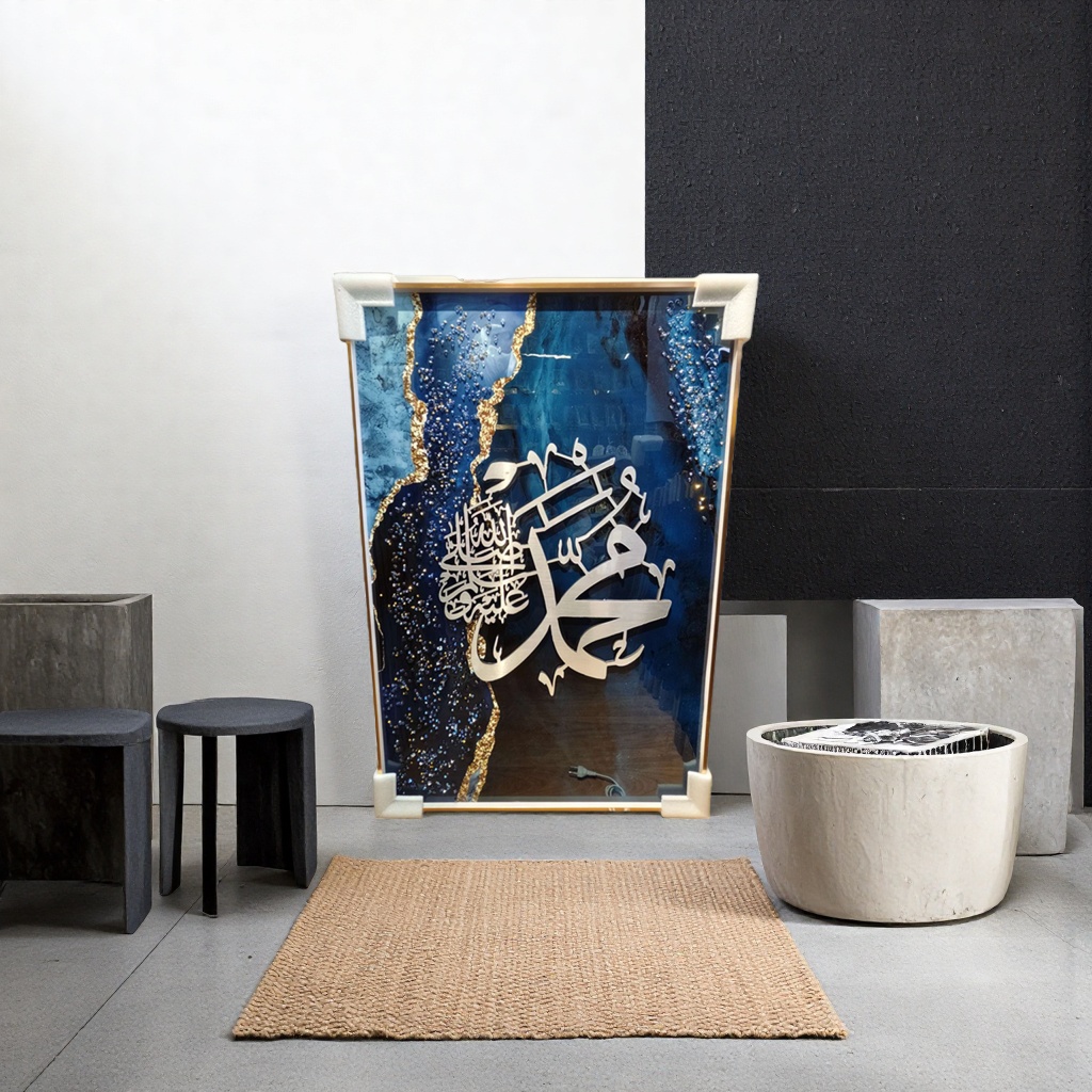 阿拉伯书法艺术画作装饰画客厅书房挂画简约风格115441803