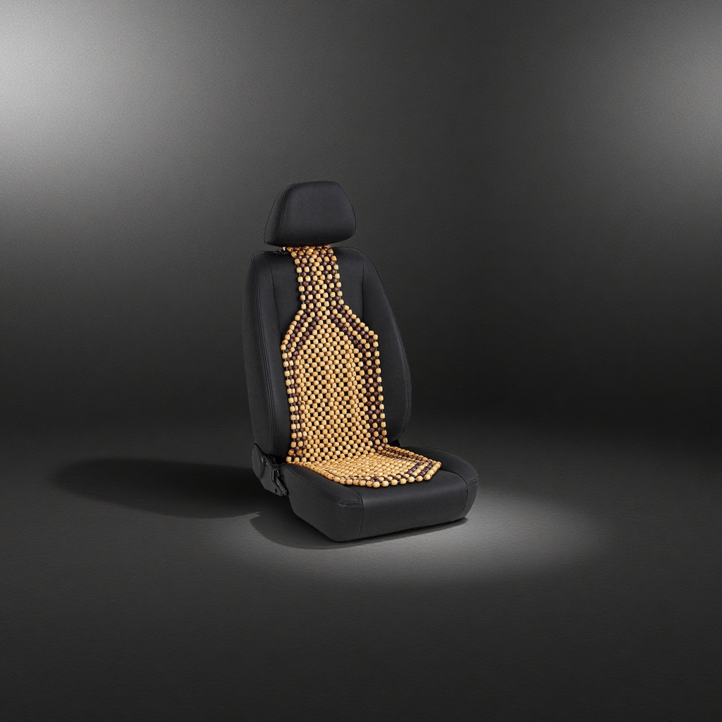 The wooden bead car seat cushion is breathable, anti-slip, comfortable, pressure-reducing and lumbar support Specification image