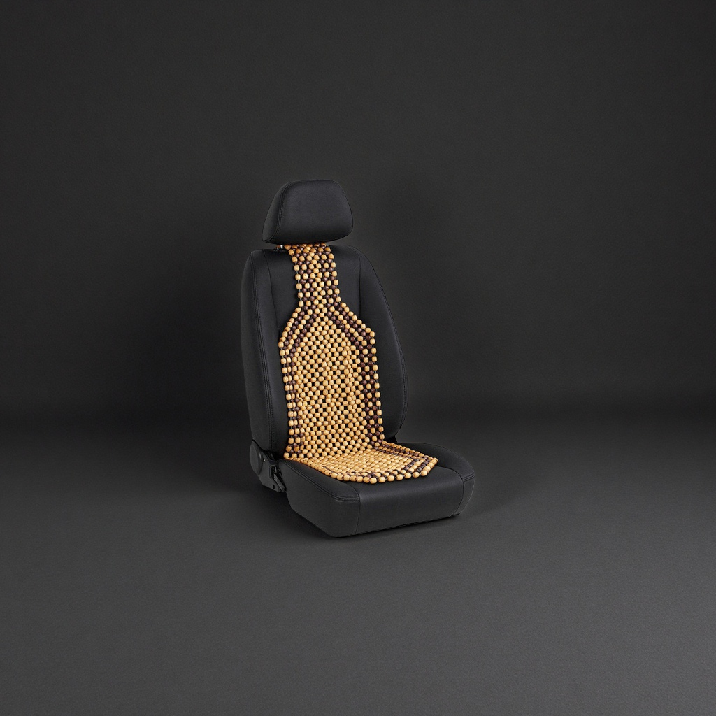 The wooden bead car seat cushion is breathable, anti-slip, comfortable, pressure-reducing and lumbar support