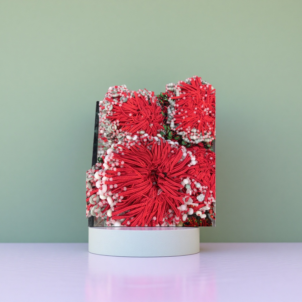 Red knot fashion accessory, simple design, trendy accessory, a gift for girls details Picture