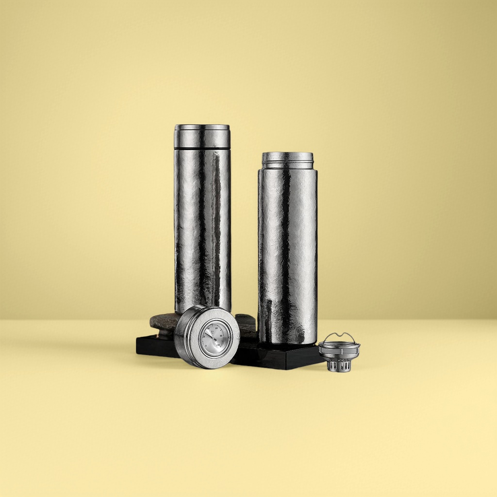 Pure titanium water cup, lightweight, durable and leak-proof mechanical watch titanium cup details Picture