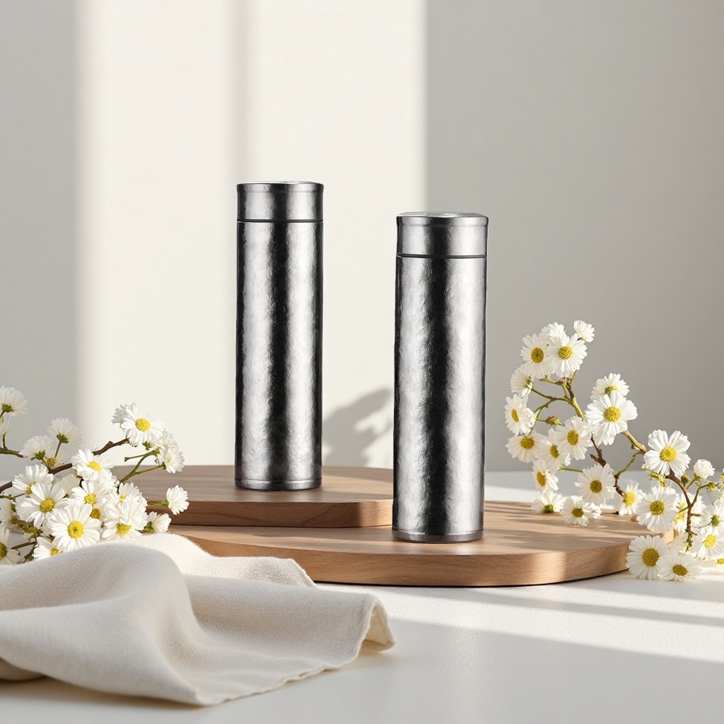 Pure titanium classic insulated cup 480ml portable, heat-resistant, large capacity for office and home use details Picture