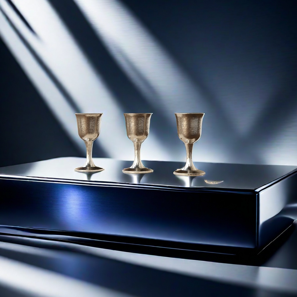 Titanium wine glass set, fashionable business gift outfit, multi-functional wine ware combination wine glass Specification image