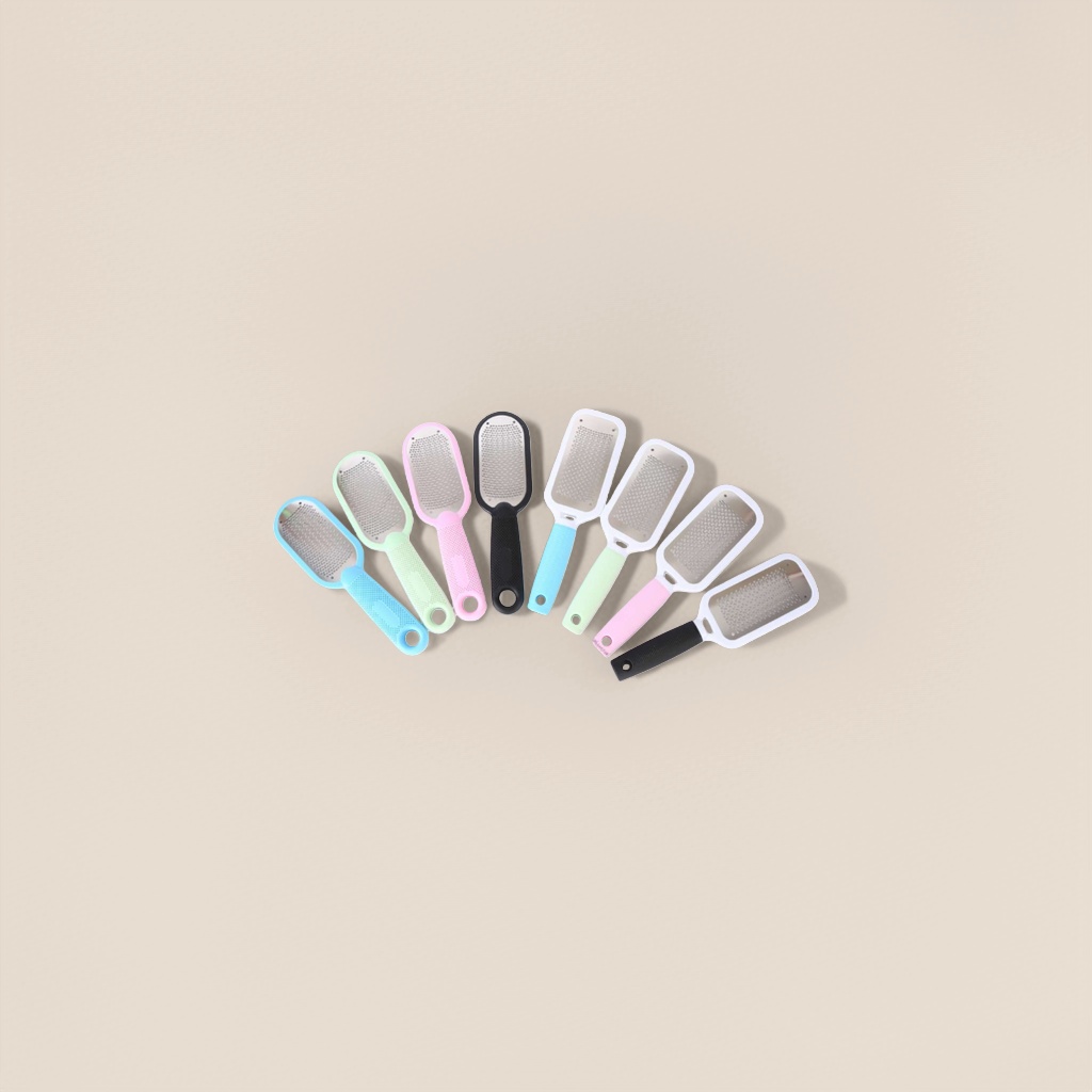 A variety of colors are available. Stainless steel texture, dead leather foot board, file, foot stone, foot rubbing board, calluses, pedicure tool brush details Picture