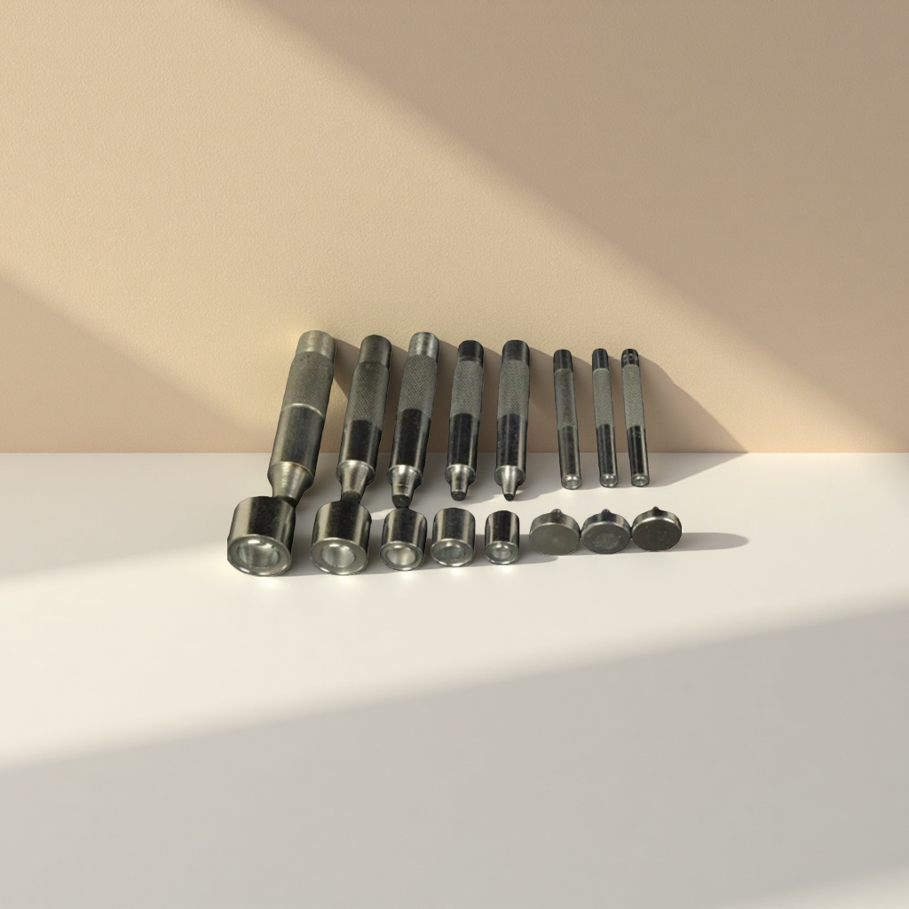 Hebillas de ojo de gallina herramientas de mano golpes de metal cabeza exfoliante artefactos Specification image
