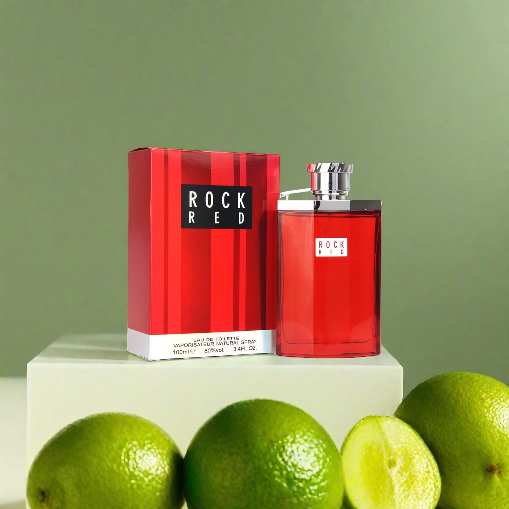 Rock Red Perfume Bottle and Gift Box Set of Classic Fragrance