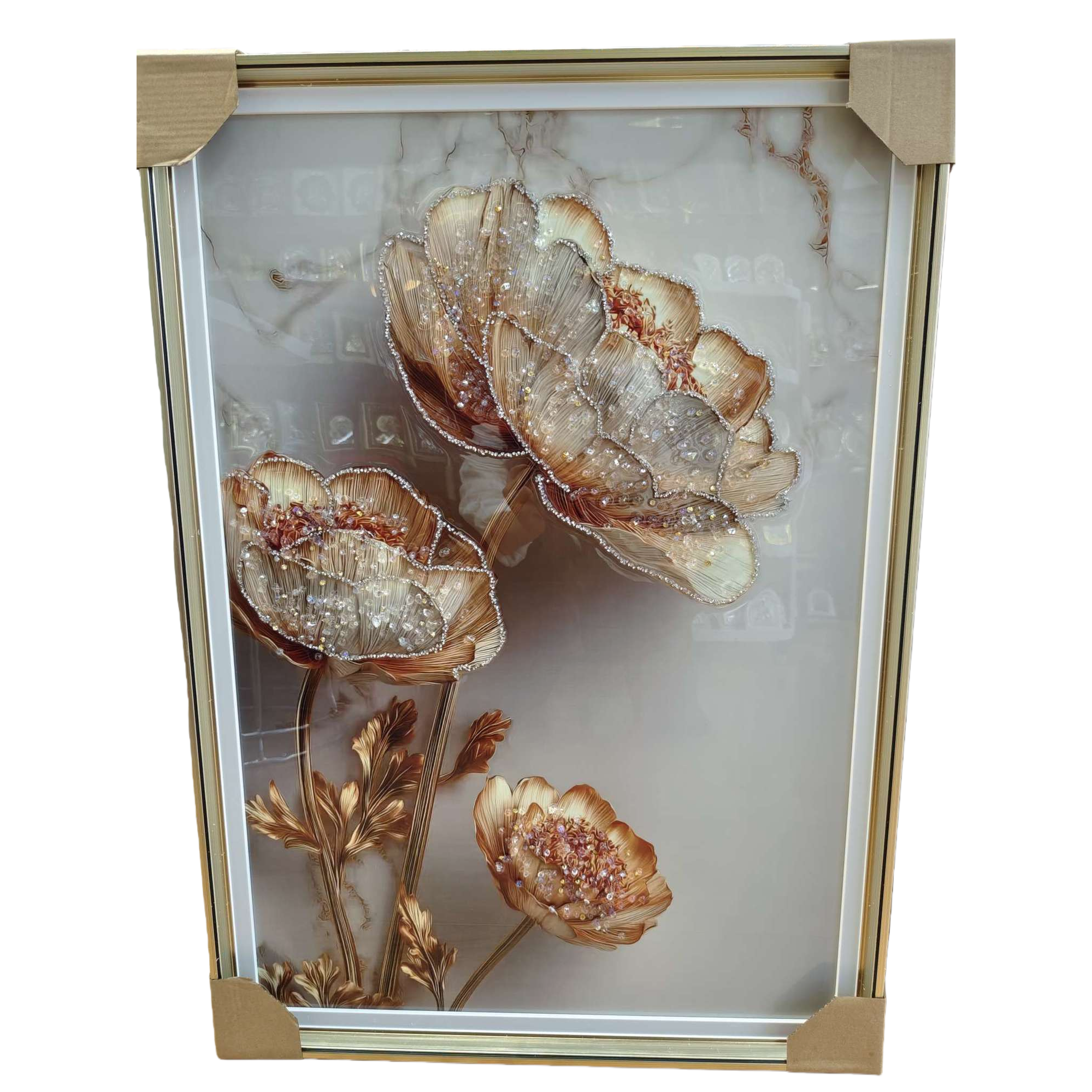 花卉装饰画客厅卧室简约挂画艺术墙饰家居装饰画白底实物图