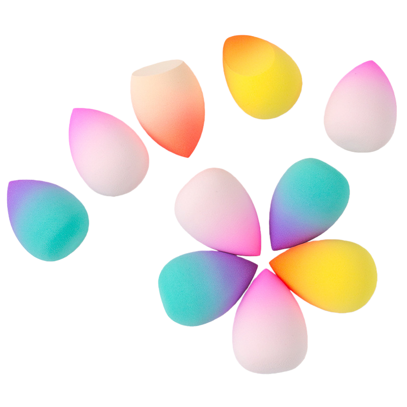 Colorful gradient beauty egg, a smooth makeup application tool, a multi-color beauty makeup tool Item Picture