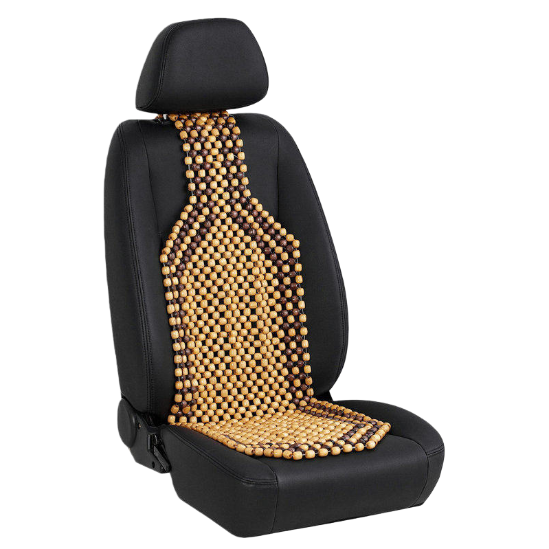 The wooden bead car seat cushion is breathable, anti-slip, comfortable, pressure-reducing and lumbar support Item Picture