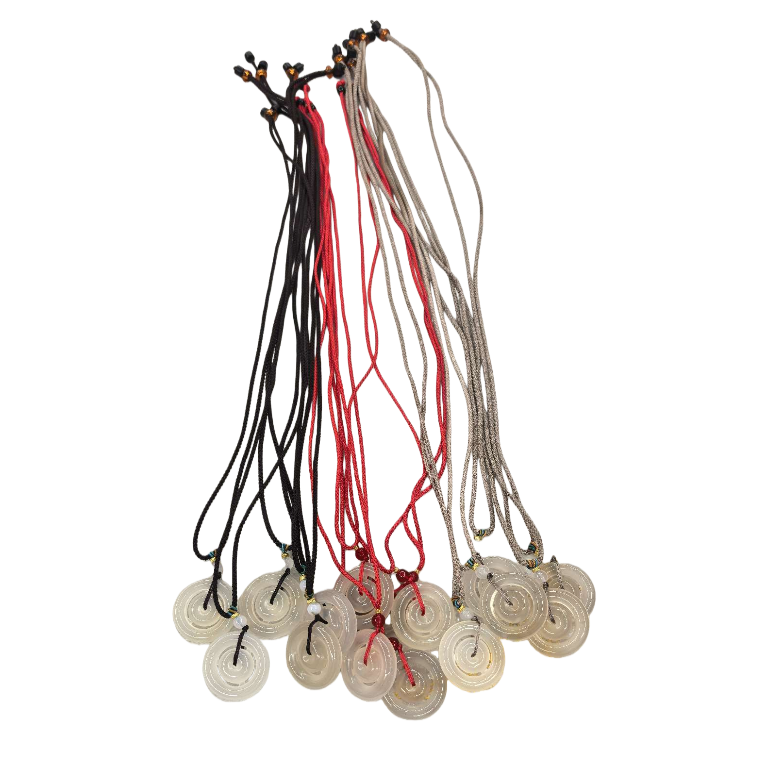 Jade pendant necklace set, a fashionable accessory for women, with a simple and retro style Item Picture