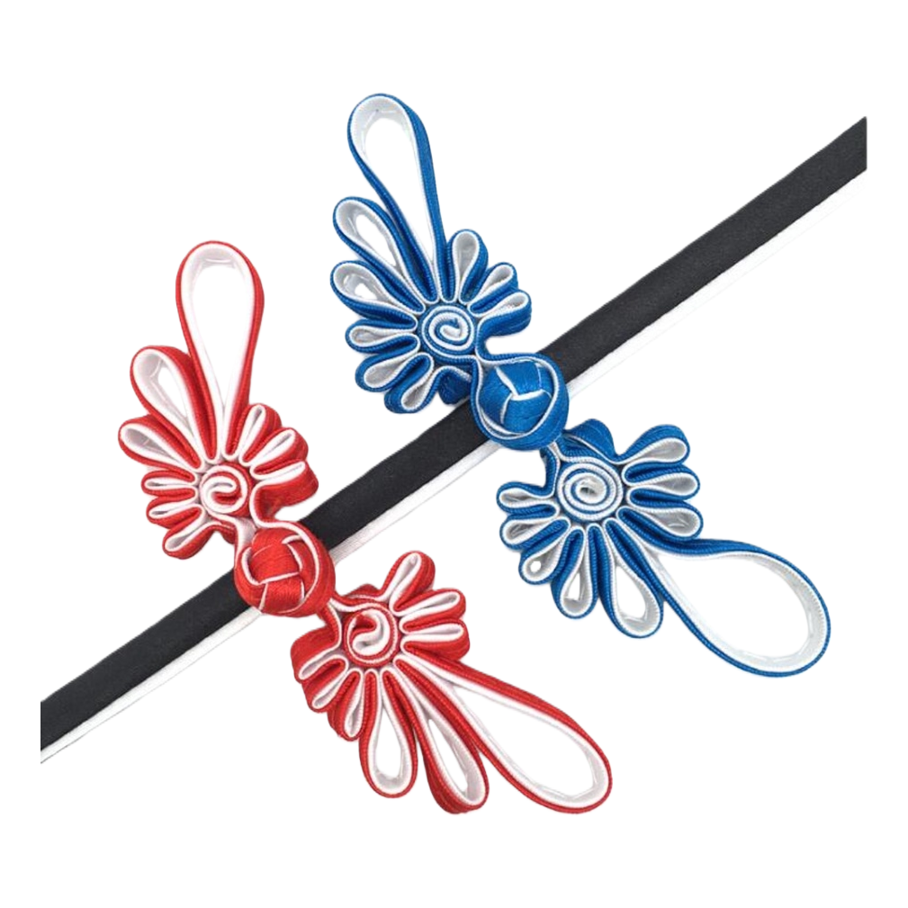 Red, white and blue Chinese knot pendant woven decorative item, New Year mascot Item Picture