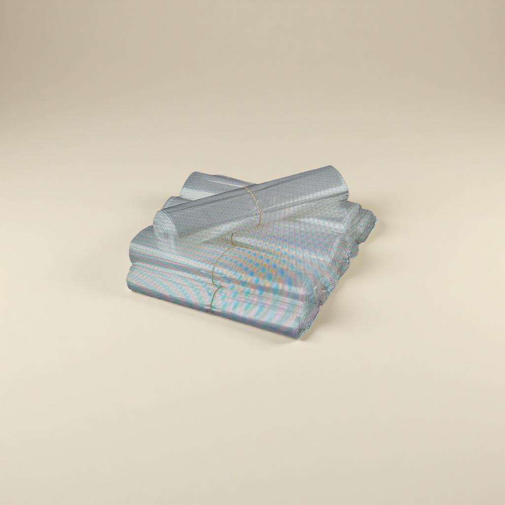 100-meter transparent plastic film roll, transparent packaging film, industrial packaging material, cling film, industrial use Application Scenario