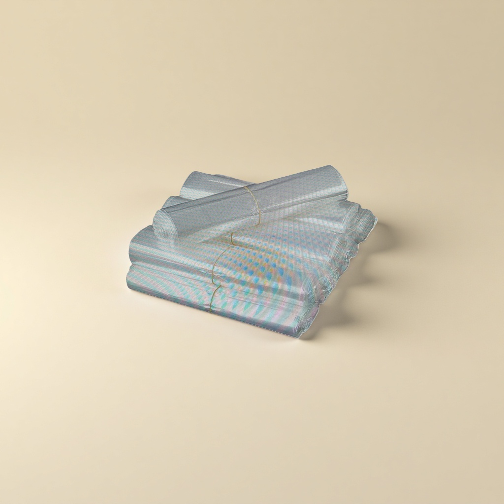 100-meter transparent plastic film roll, transparent packaging film, industrial packaging material, cling film, industrial use Specification image