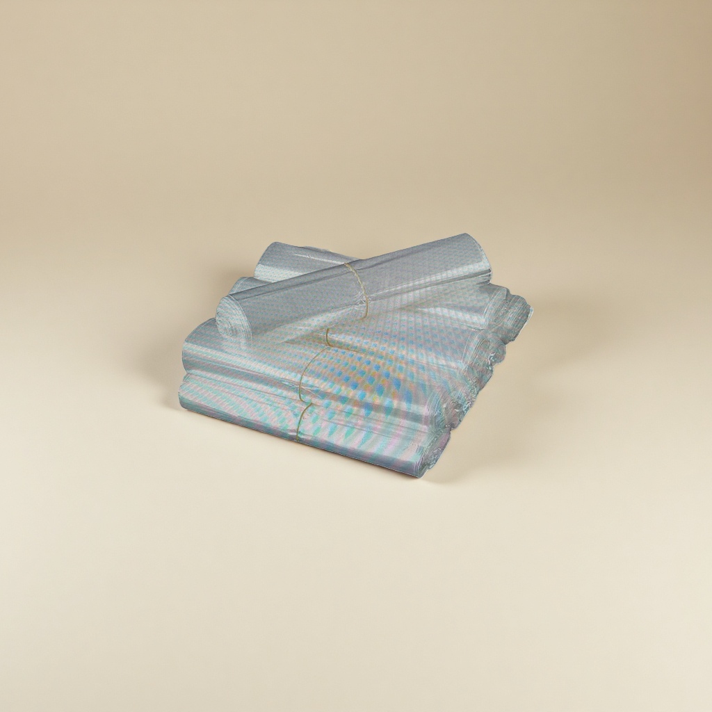 100-meter transparent plastic film roll, transparent packaging film, industrial packaging material, cling film, industrial use