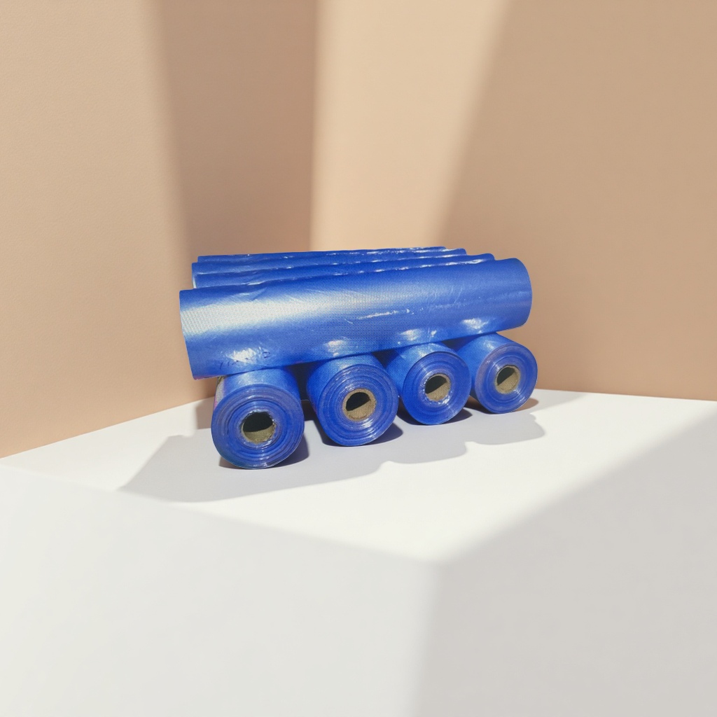 15-meter transparent moisture-proof packaging industrial material for blue plastic film rolls Application Scenario