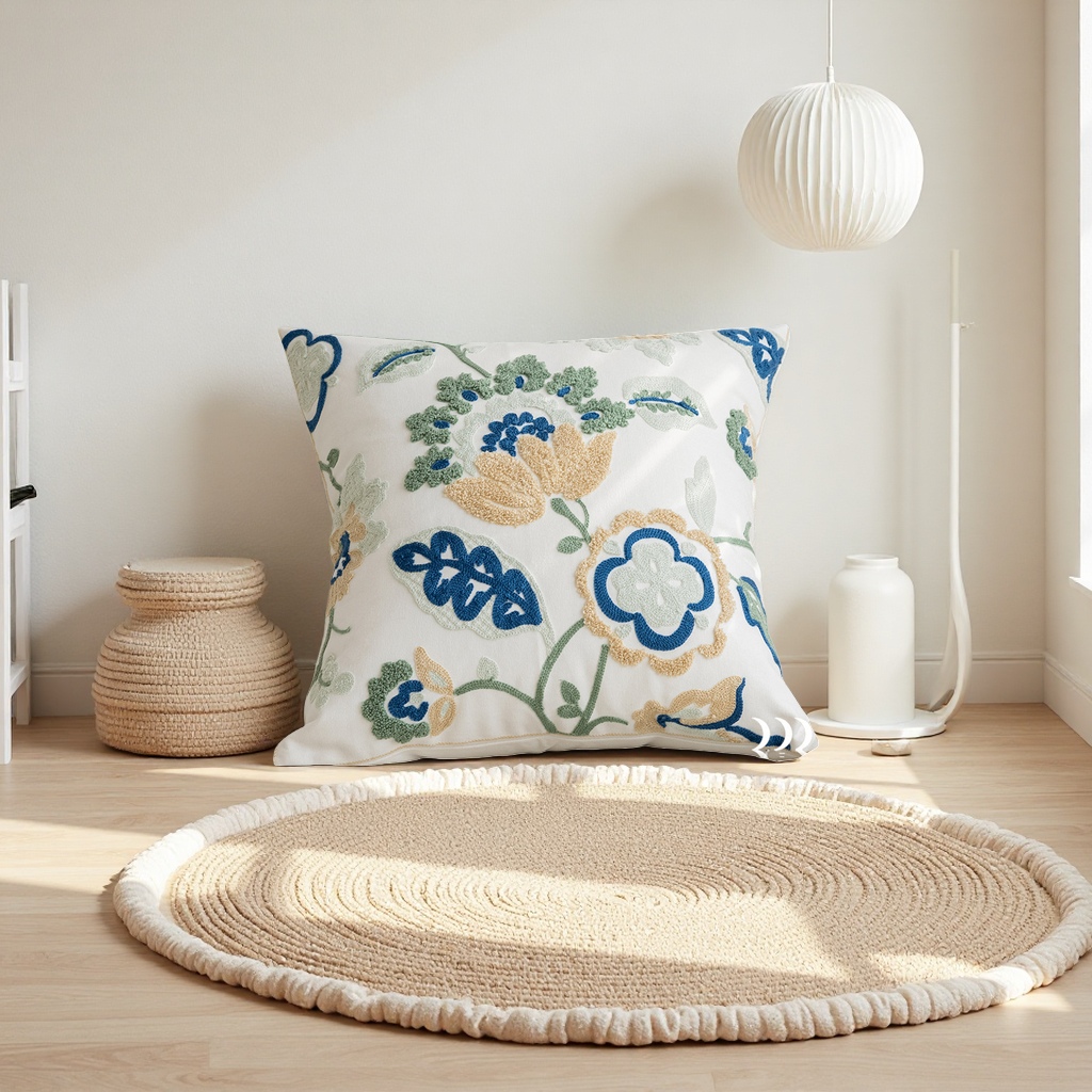 2026 New custom multi-color throw pillow sofa cushion, comfortable sofa cushion 450g details Picture