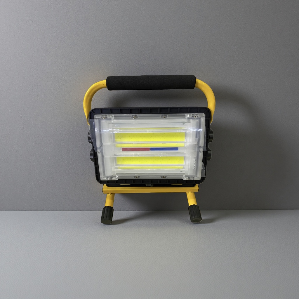 黄色手提式LED工作灯强光照明便携户外作业
