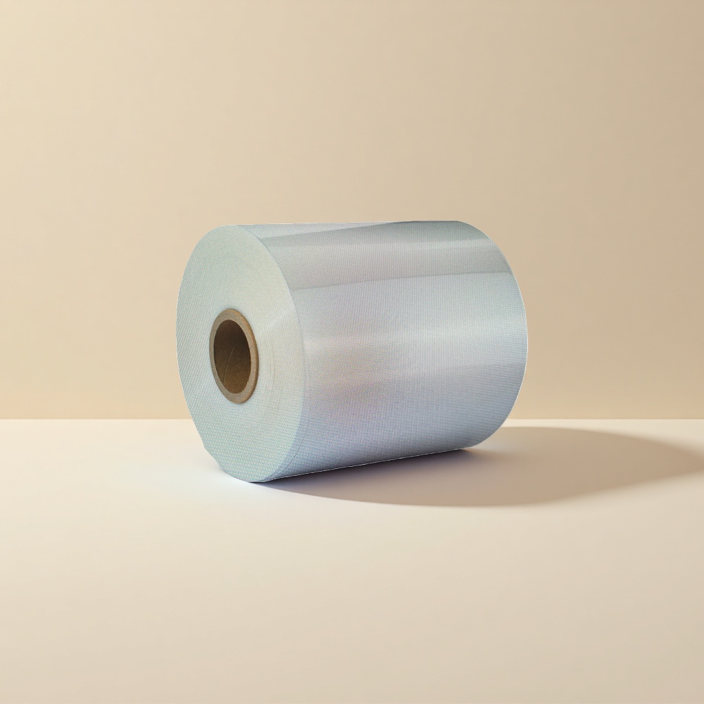 White roll-shaped plastic film, food-grade packaging material, for household and industrial use Specification image