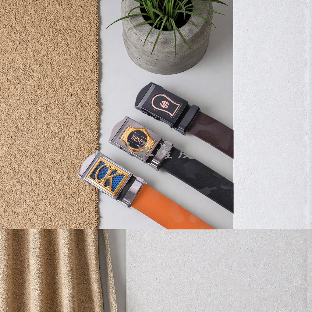 Men's casual belt 100cm fashionable and simple business belt 104922198 details Picture
