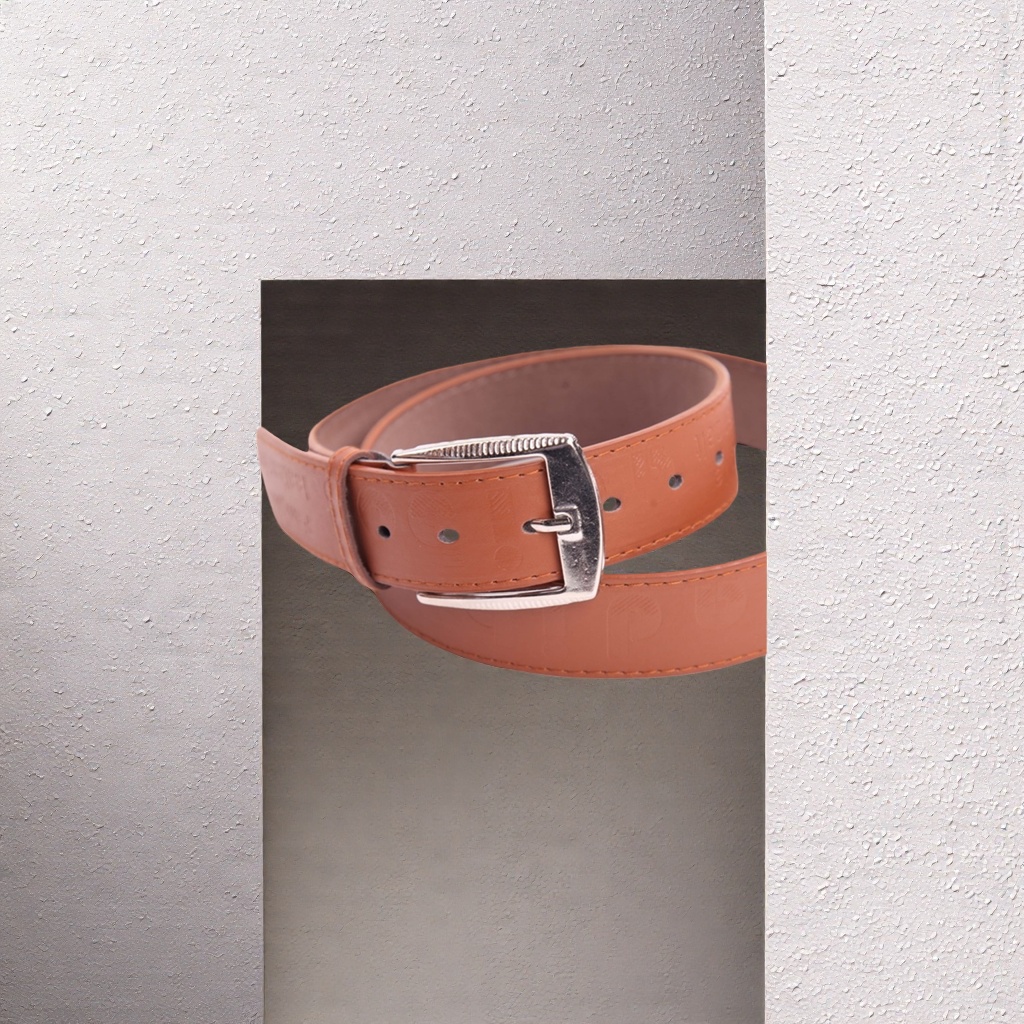 Brown leather belt for men, simple business casual men's belt, 105007170
