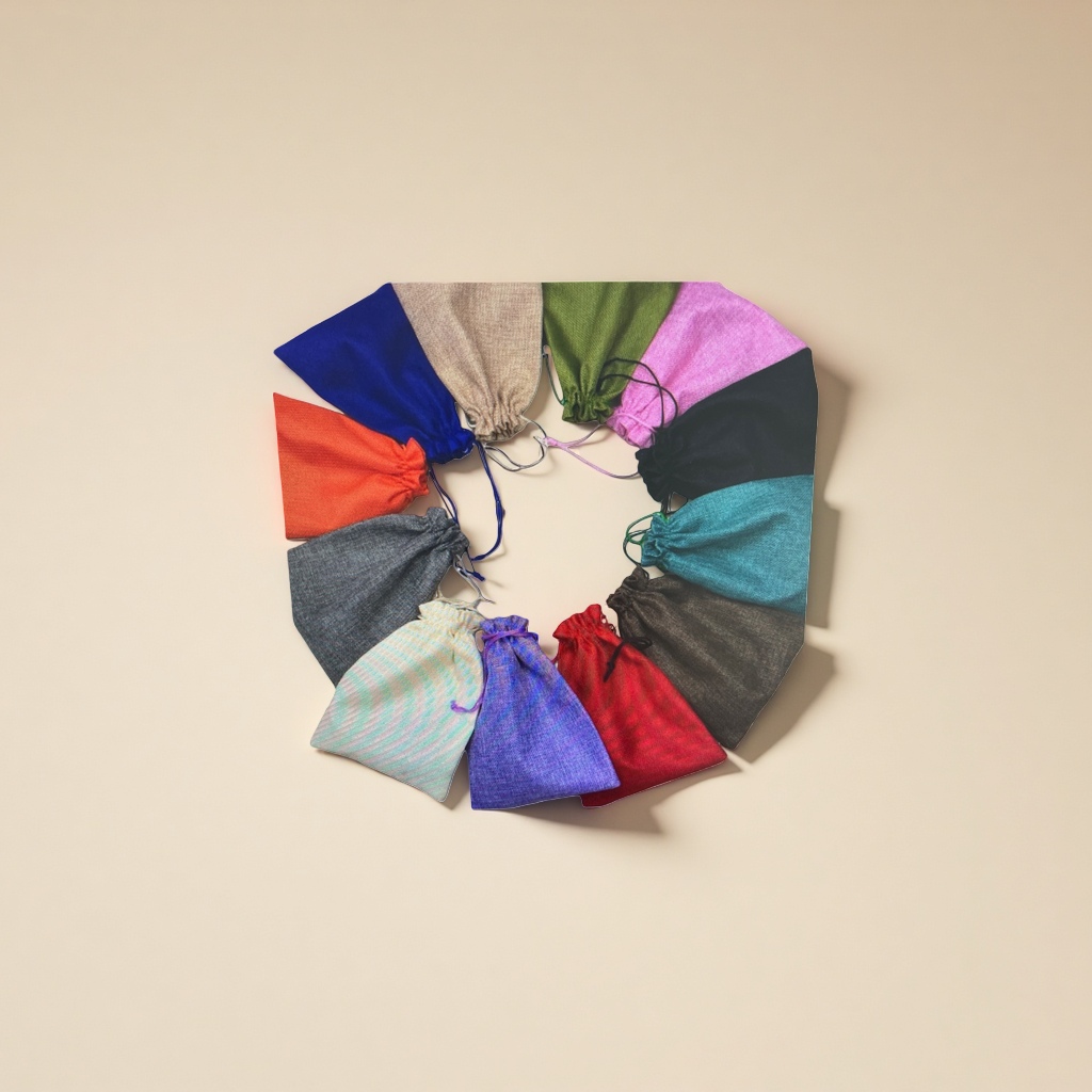 Colorful cloth bags, reusable eco-friendly shopping bags, large-capacity portable storage bags