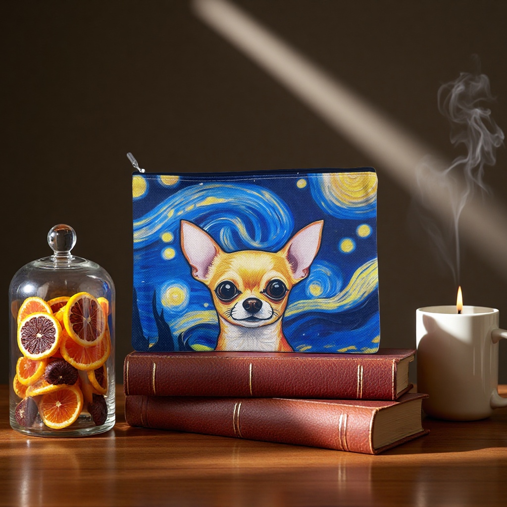 Art style Chihuahua dog plush toy cute pet doll soft puppy dog plush details Picture
