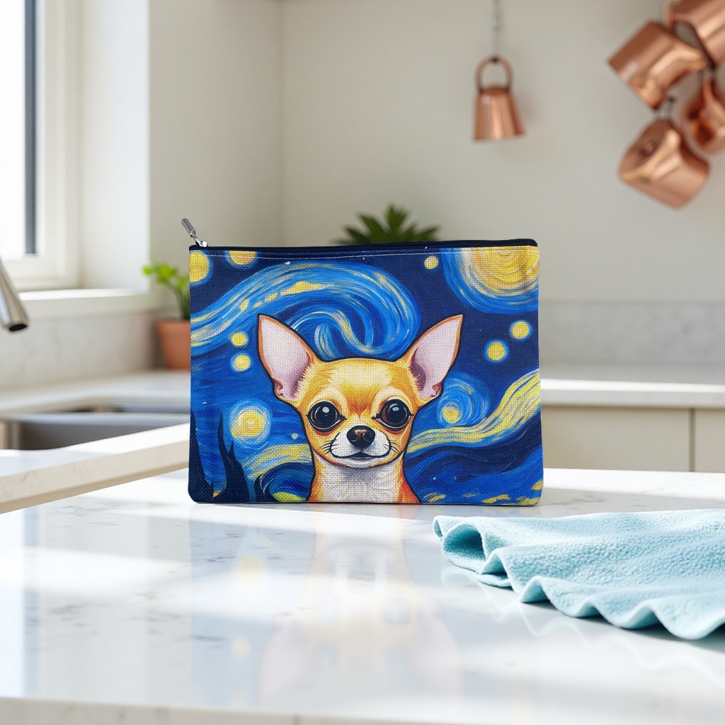 Art style Chihuahua dog plush toy cute pet doll soft puppy dog plush Specification image