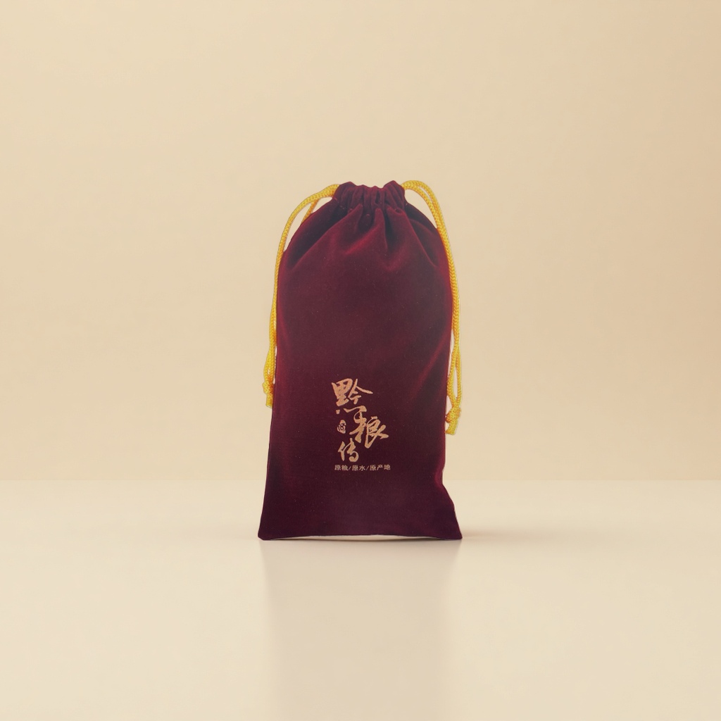 痛包/圆形束口布袋/束口袋涤纶/银狐绒面料/八卦福袋产品图