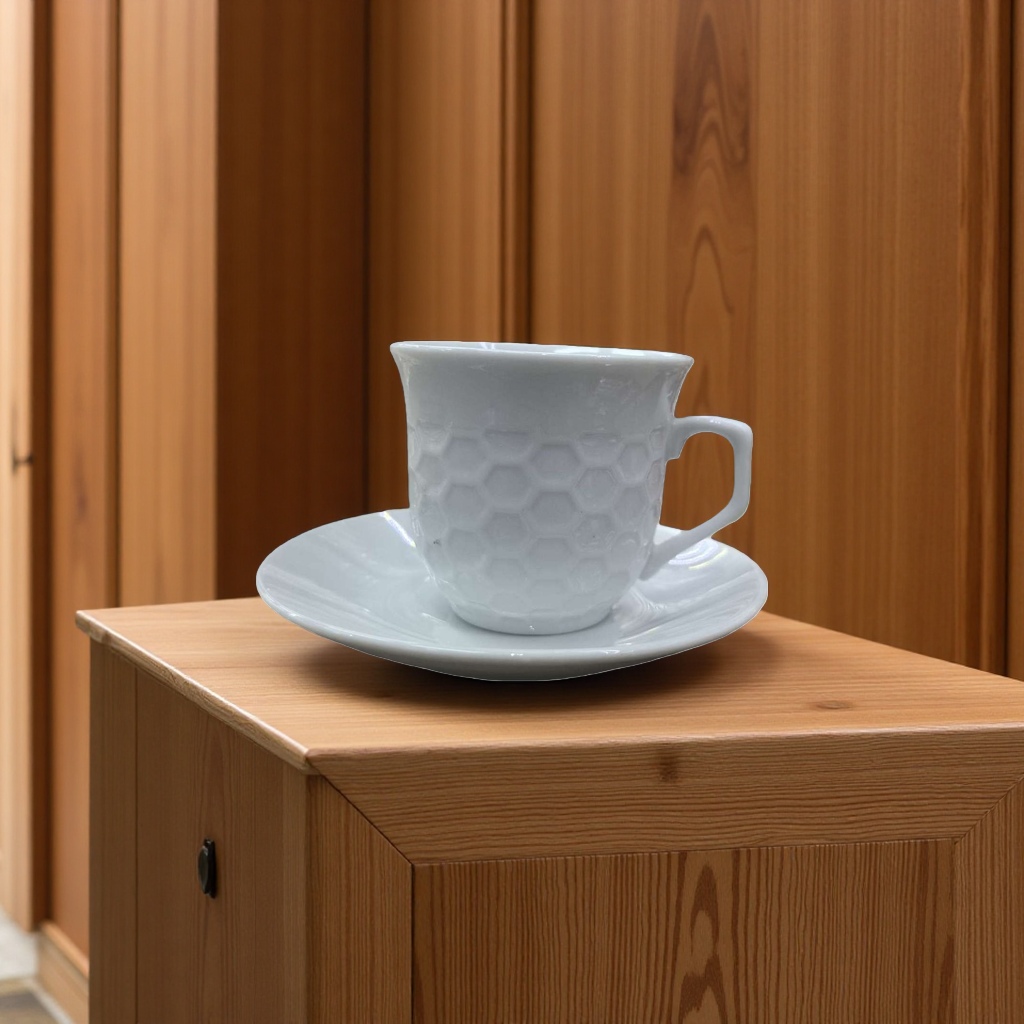 白色蜂窝纹茶杯家用保温杯便携茶杯