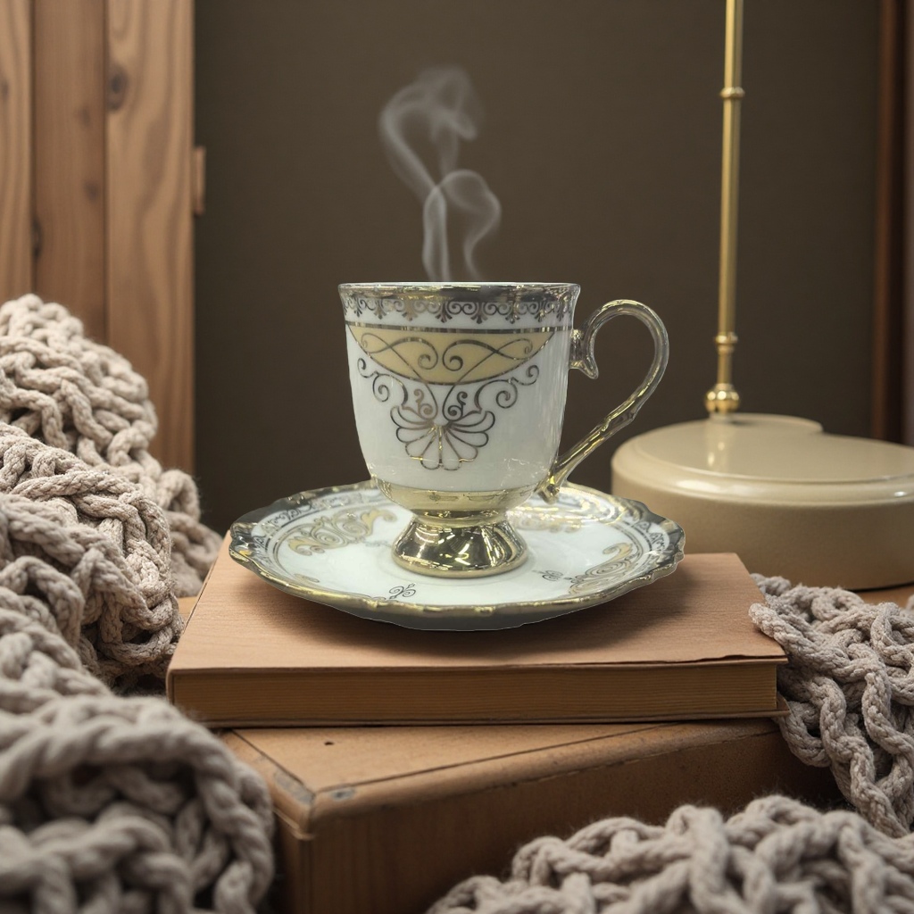 精美陶瓷茶杯 优雅设计 茶杯日常使用便携礼品