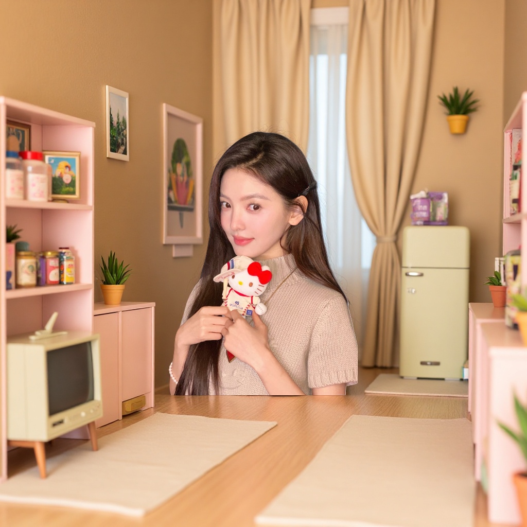 女性可爱玩偶 毛绒玩具 时尚装饰摆件