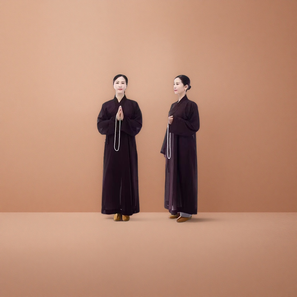 The short cotton and linen jackets of the spring and autumn monks are breathable throughout the four seasons. The monk's robes and suits for both men and women are long and dusty. The jackets and suits of the bhikkhunis and Arhats Application Scenario