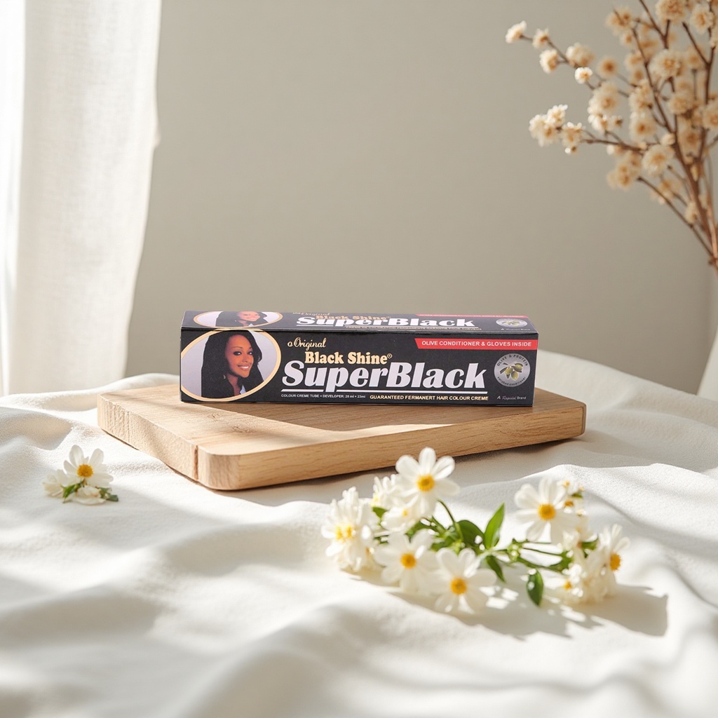 Black Shine SuperBlack染发膏专业染发剂持久黑