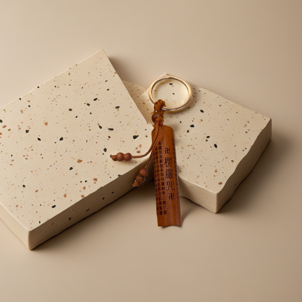 Wooden keychains, simple style car decoration, interior hanging ornaments, and personalized small items Specification image