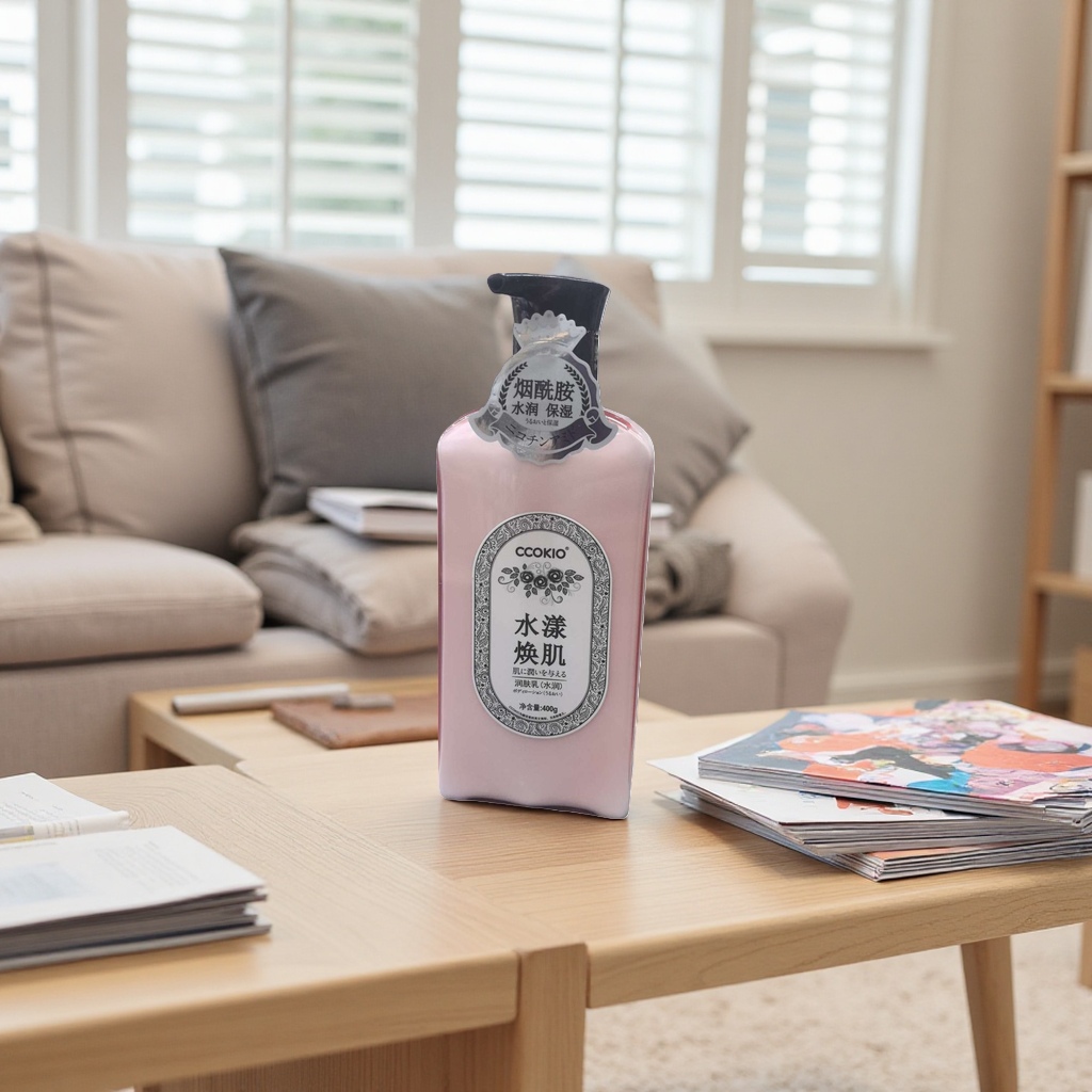 CCOKIO pink bottled Hydrating Moisturizing Lotion Moisturizes, nourishes and repairs the skin to make it smooth and delicate Specification image