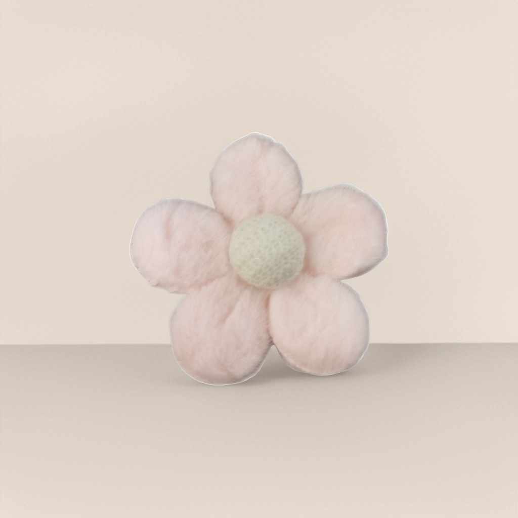粉色毛绒花朵产品图