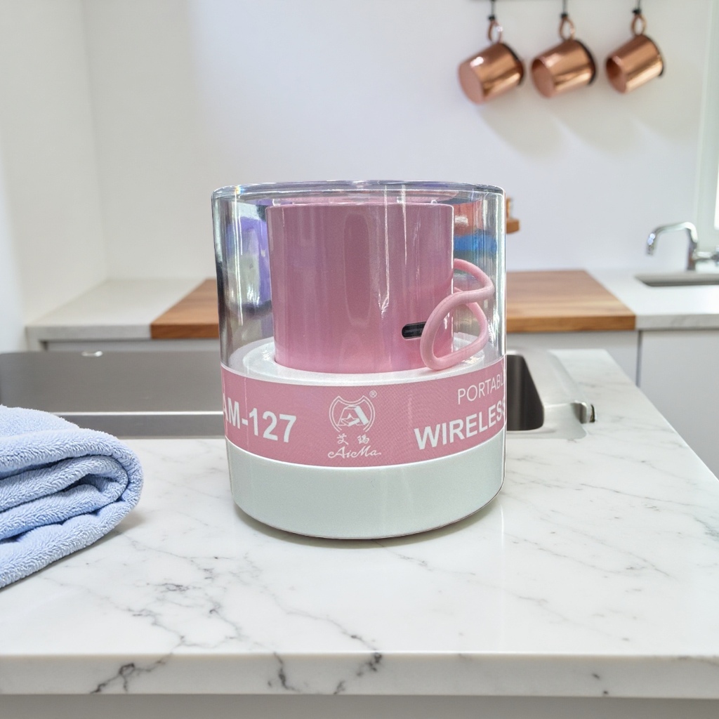 Pink portable wireless Bluetooth speaker Specification image