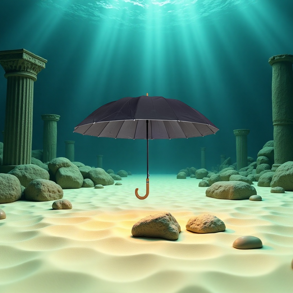黑色雨伞细节图
