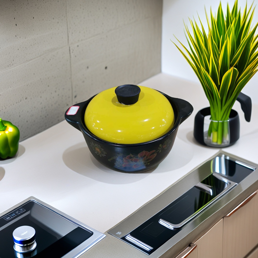 Ceramic non-stick frying and wok, household wok, healthy and uncoated wok